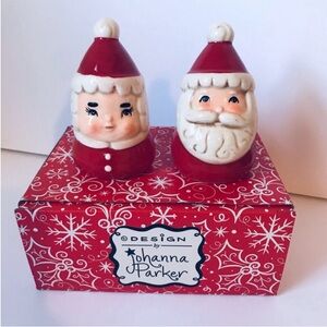 Santa Salt and Pepper Shakers - Red and White